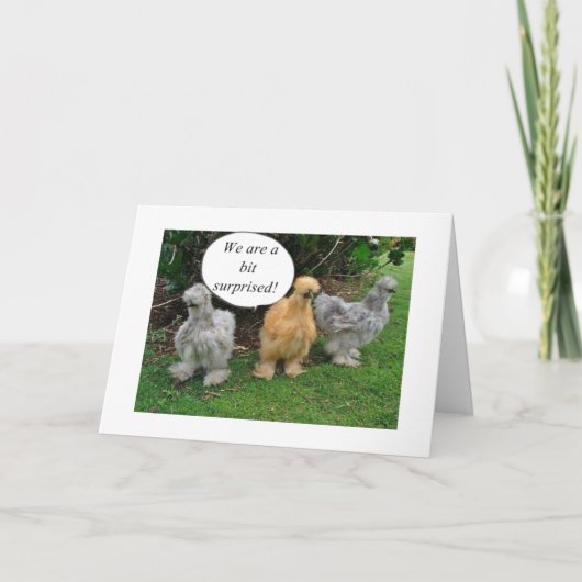 鶏を語り続けて笑う カード (正面)