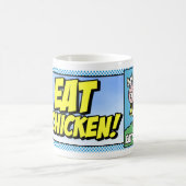鶏を食べて下さい! コーヒーマグカップ (中央)