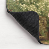 鶏を食べ物を与えること マウスパッド (コーナー)