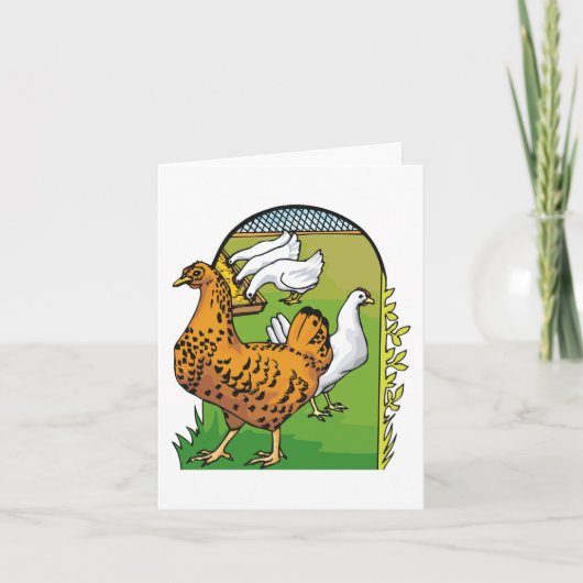 鶏を飼う カード (正面)