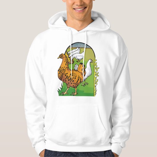 鶏を飼う パーカ (正面)