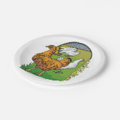 鶏を飼う ペーパープレート (アングル)