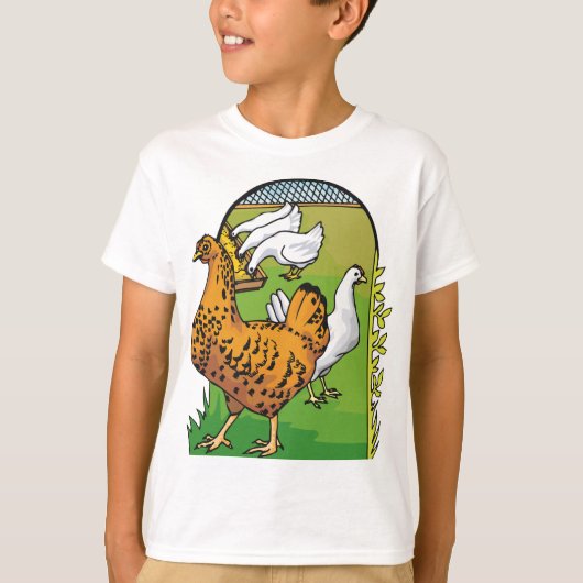 鶏を飼う Tシャツ (正面)