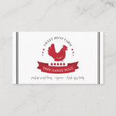 鶏エッグファームQRコードビジネスカード 名刺 (正面)