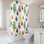 鶏カラフル肉 シャワーカーテン (インサイチュ)