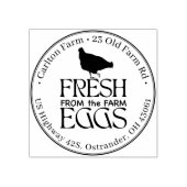 鶏カートンと農場の卵から生まエレガントれる ラバースタンプ (インプリント)