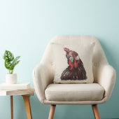 鶏クラッキングファームハウス枕 クッション (椅子)