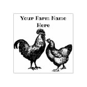 鶏パーソナライズされた鶏と鶏の牧場 ラバースタンプ (インプリント)