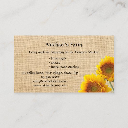 鶏ファーマーズマーケット名刺 名刺 (裏面)