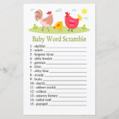 鶏ベビーの単語スクランブルゲーム (正面)