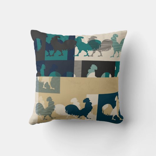 鶏ヴィンテージ枕 クッション (裏面)