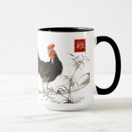 鶏中国のの贈与年 マグカップ