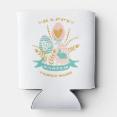 鶏卵と花ハッピーイースター文字 缶クーラー (裏面)