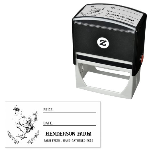 鶏卵カートンの価格日付 セルフインキングスタンプ (インサイチュ)