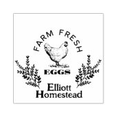 鶏卵パーソナライズされたホームステッドファーム卵ゴム ラバースタンプ (インプリント)