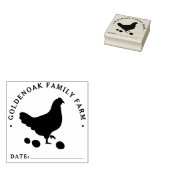 鶏卵パーソナライズされた卵農家の生鮮日 ラバースタンプ (押印)