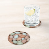 鶏卵パーティーコースター ラウンドペーパーコースター (インサイチュ)