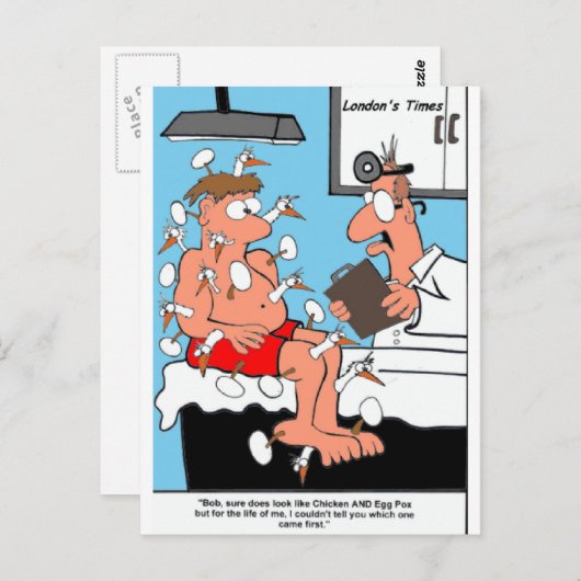 鶏卵痘ギフトおもしろいティ&収集品 ポストカード (正面/裏面)