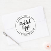 鶏卵 ラウンドシール (封筒)