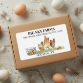 鶏卵 農場 水彩画 新鮮な カートン ラベル