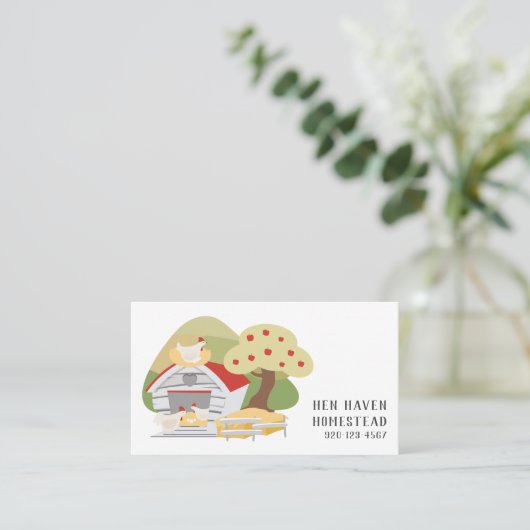 鶏卵QRCode名刺 名刺 (スタンド正面)