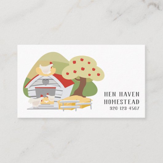 鶏卵QRCode名刺 名刺 (正面)