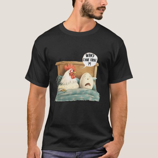鶏好きな養鶏家のための面白いニワトリ ホルダーTシャツ Tシャツ (正面)