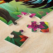 鶏威厳のあるの子ども達 ジグソーパズル (側面)