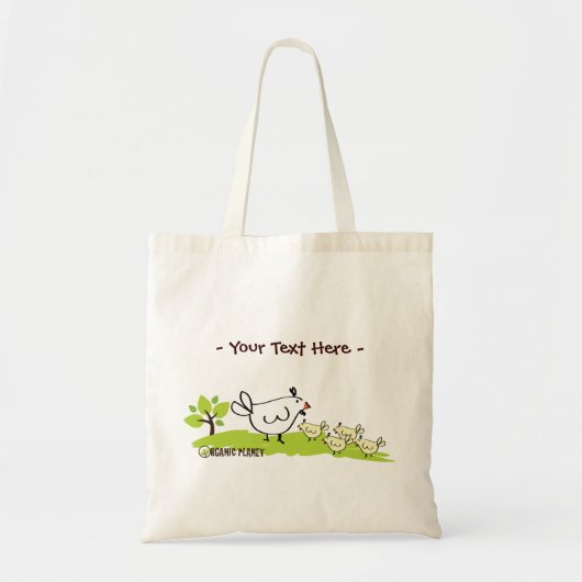 鶏家族のオーガニックな惑星の再使用可能なキャンバスのバッグ トートバッグ (正面)