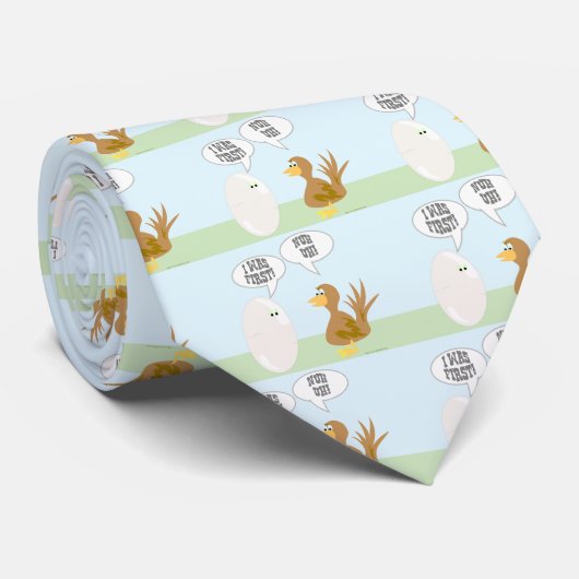 鶏対卵大討論 ネクタイ (ロール)