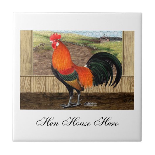 鶏小屋の英雄 タイル (正面)