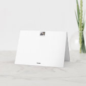 鶏小屋クープ 折りたたみ式グリーティングカード カード (裏面)