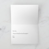 鶏小屋クープ 折りたたみ式グリーティングカード カード (内部)