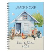 鶏小屋管理ノートブック ノートブック (正面)