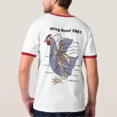 鶏手羽肉のような事はありません Tシャツ (裏面フル)