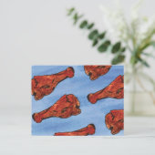 鶏手羽肉の郵便はがき ポストカード (スタンド正面)