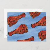 鶏手羽肉の郵便はがき ポストカード (正面/裏面)