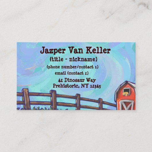 鶏文具 名刺 (正面)