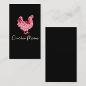 鶏母が農民にバラ農家女がチケ 名刺 (正面/裏面)