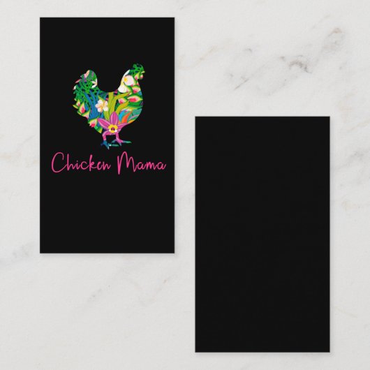鶏母は、女性の可愛い鶏を農家にする 名刺 (正面/裏面)