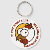 鶏気にを取り除く1 キーホルダー (正面)