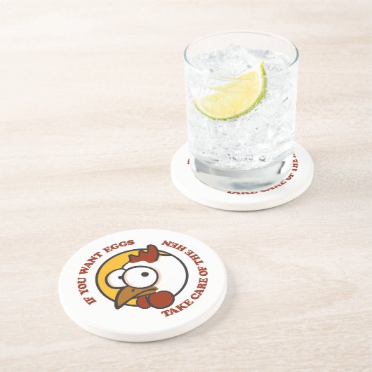 鶏気にを取り除く1 コースター (側面)