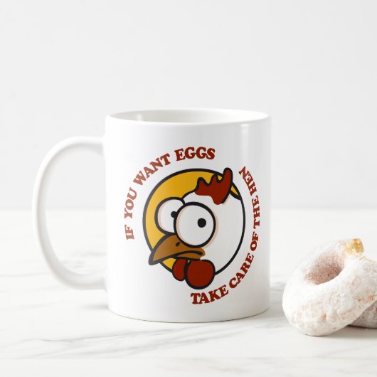 鶏気にを取り除く1 コーヒーマグカップ (ドーナツ)