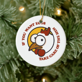 鶏気にを取り除く1 セラミックオーナメント