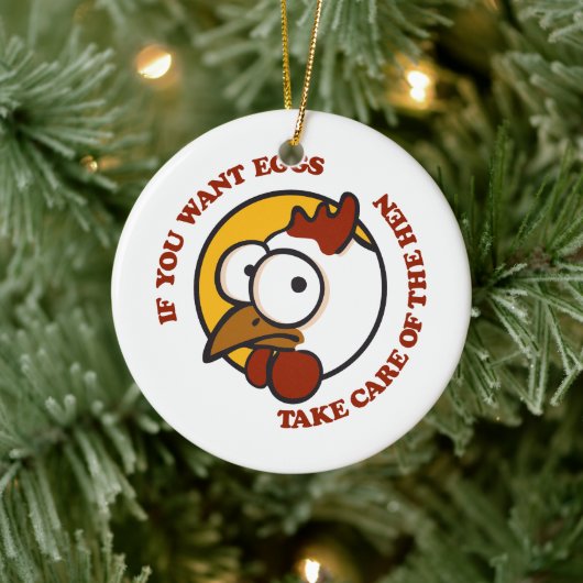 鶏気にを取り除く1 セラミックオーナメント (ツリー)