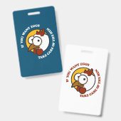 鶏気にを取り除く1 バッジ (正面＆裏面)