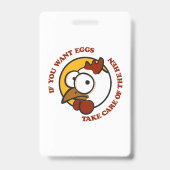 鶏気にを取り除く1 バッジ (裏面)