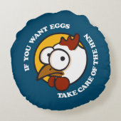 鶏気にを取り除く1 ラウンドクッション (裏面)