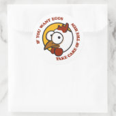 鶏気にを取り除く1 ラウンドシール (バッグ)