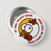 鶏気にを取り除く1 缶バッジ (正面&裏面)